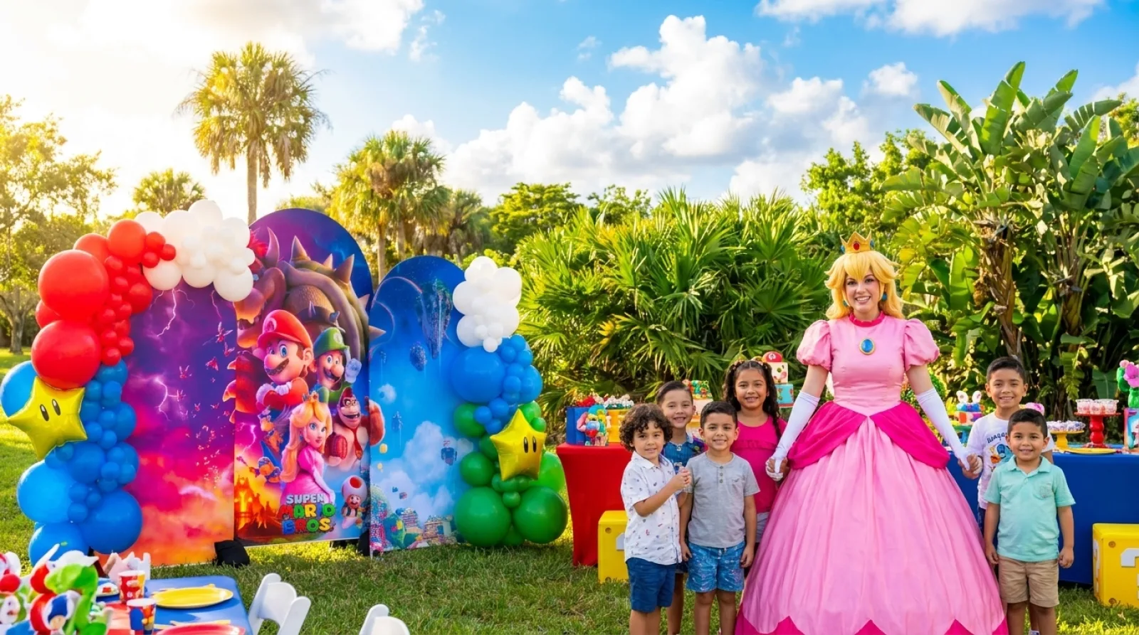 Party decorations and balloon arrangements Miami