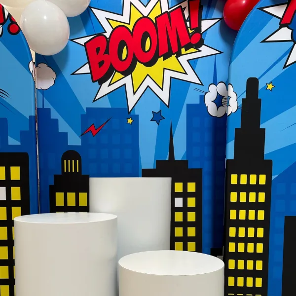 Superhero Cartoon City Decoration 3