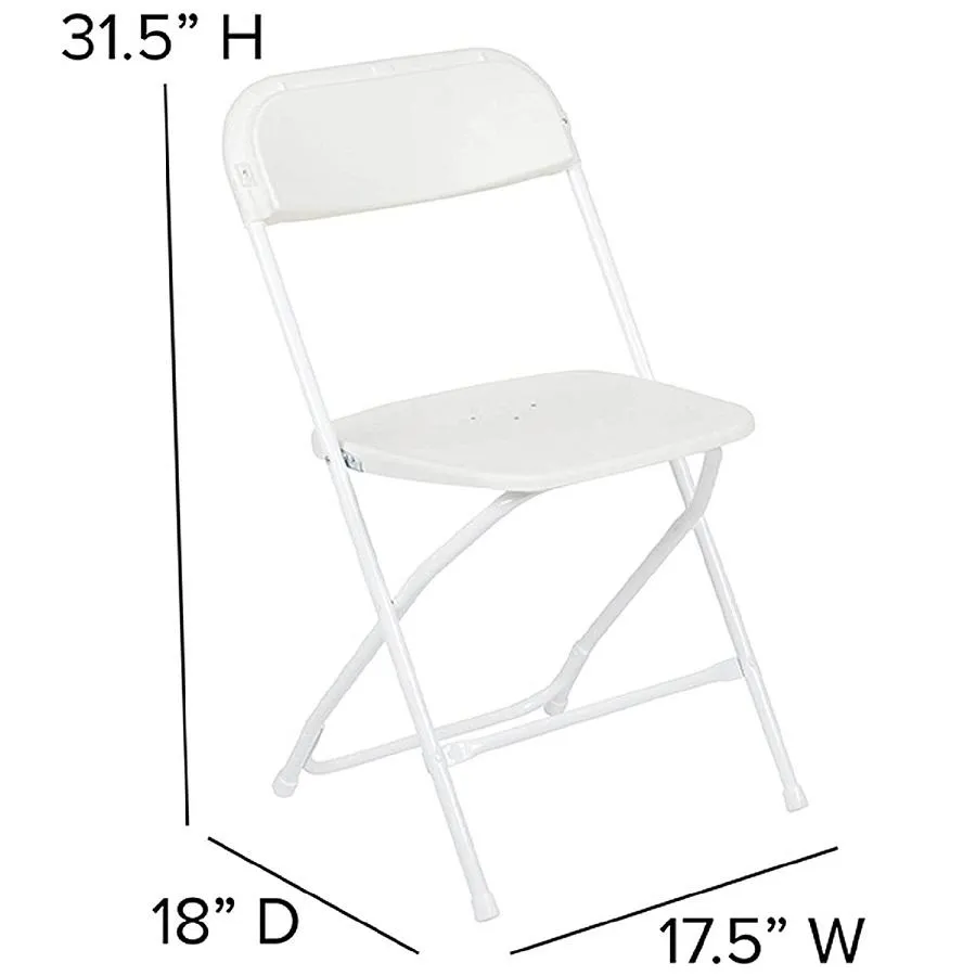 Samsonite White Folding Chair for Rent House Of Party Rentals